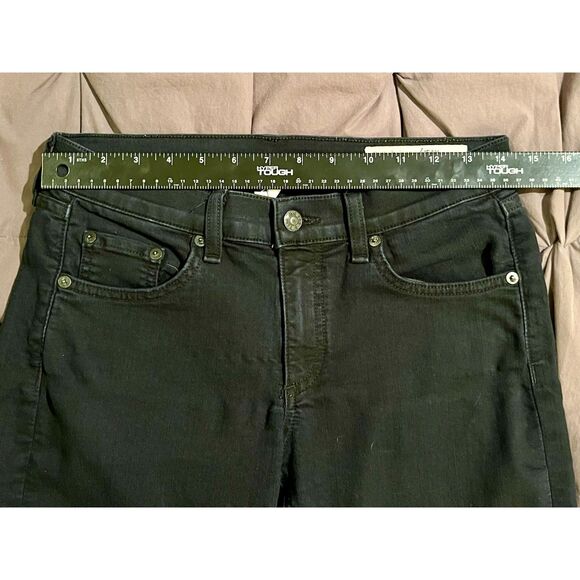 Rag & Bone Mid Rise Ankle Skinny Jeans Size 27 Liberty Black - Picture 4 of 9